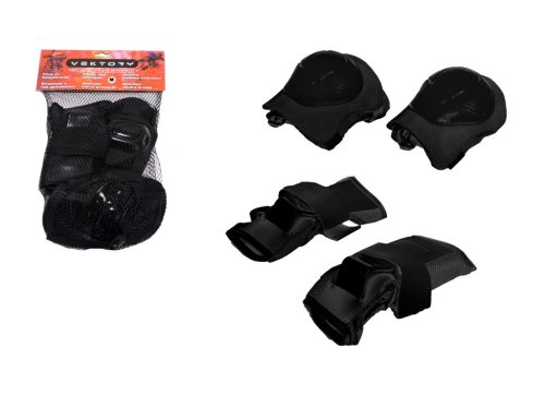 PROFESSIONAL KNEE PAD & ELBOW GUARD SET, SIZE: MEDIUM, LARGE