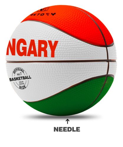 K735151 BASKETBALL HUNGARY SIGN, RED/WHITE/GREEN