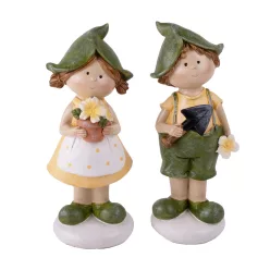 POLIREZIN GYEREKEK, ÁSÓVAL ÉS VIRÁGGAL, ZÖLD SÁRGA