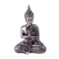 POLIREZIN BUDDHA, IMÁTKOZIK, EZÜST