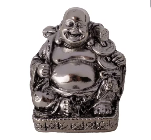 POLIREZIN BUDDHA, SZERENCSEHOZÓ, EZÜST