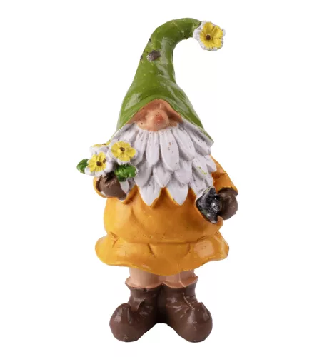 POLIREZIN TAVASZ MANÓ, ÁSÓVAL, VIRÁGGAL, NARANCSSÁRGA ZÖLD