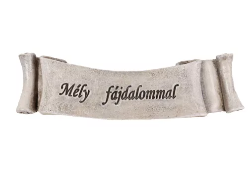 POLIREZIN SZALAG,  MÉLY FÁJDALOMMAL FELIRAT, SZÜRKE