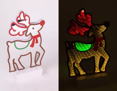 LED RÉNSZARVAS PIROS SZARV ÉS SÁL