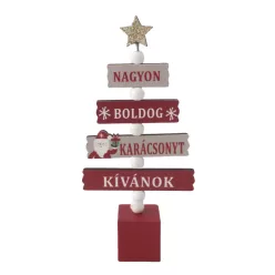   FA FENYŐ NAGYON BOLDOG KARÁCSONYT KÍVÁNUNK FELIRAT, NATÚR