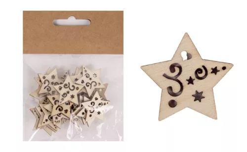 FA CSILLAG SZETTBEN, 24 DARABOS, NATÚR