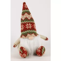 TEXTIL ORRSZAKÁLL, SKANDINÁV MINTÁS, PIROS,ZÖLD,KRÉM