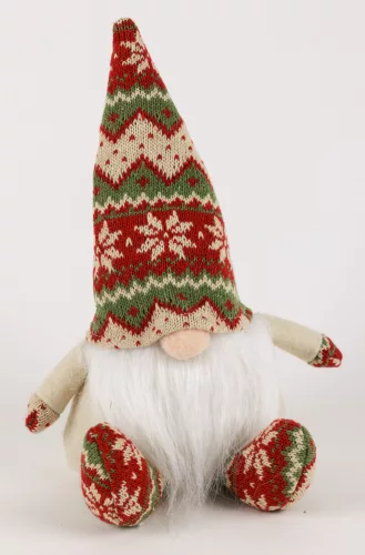 TEXTIL ORRSZAKÁLL, SKANDINÁV MINTÁS, PIROS,ZÖLD,KRÉM