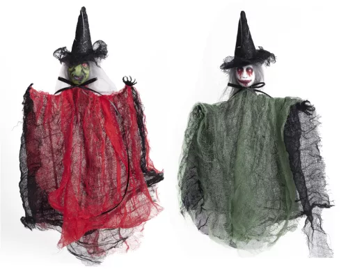 TEXTIL AKASZTÓS BOSZORKÁNY LEPELBEN  30CM