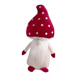 TEXTIL GOMBA, SZAKÁLLAS, ÁLLÓ, PIROS ÉS FEHÉR