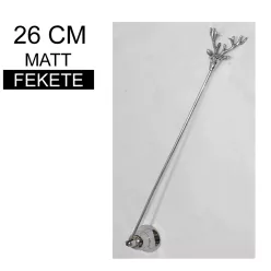 FÉM GYERTYA KOPOGTATÓ, MATT FEKETE