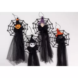TEXTIL AKASZTÓS FIGURA, HALLOWEENRE, PÓKHÁLÓN