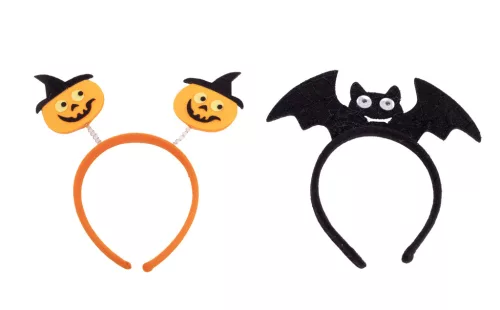 MŰANYAG HAJPÁNT HALLOWEEN TÖK NARANCSSÁRGA VAGY DENEVÉR, FEKETE