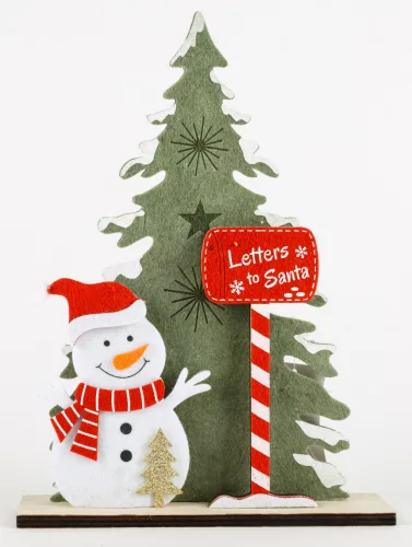 FILC FENYŐFA HÓEMBERREL, TÁBLA, LETTERS TO SANTA FELIRAT