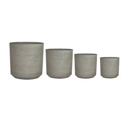   KÜLTÉRI KASPÓ SZETT, 4 DARABOS, CYLINDER ALAKÚ, GINGER ROOT