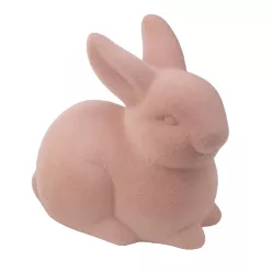 KERÁMIA NYÚL, FLOKKOLT, RÓZSASZÍN