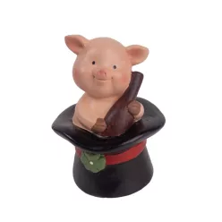 KERÁMIA MALAC, KALAPBAN ÜL, PEZSGŐVEL