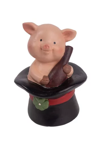 KERÁMIA MALAC, KALAPBAN ÜL, PEZSGŐVEL