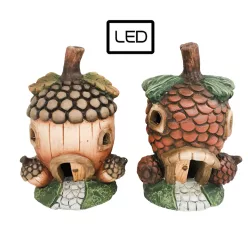 KERÁMIA VILÁGÍTÓ MAKK, LEDDEL, BARNA