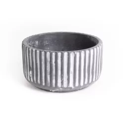 BETONKASPÓ, KEREK, BORDÁZOTT, SZÜRKE