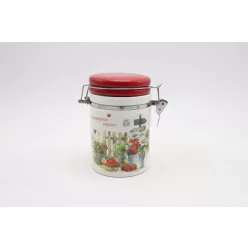 KERÁMIA CSATOSÜVEG, STRAWBERRY GARDEN FELIRATTAL, EPRES