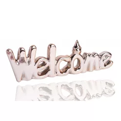 PORCELÁN WELCOME FELIRAT, ROSEGOLD