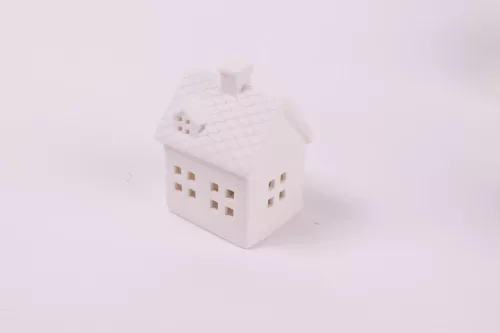 PORCELÁN LED HÁZ, FEHÉR