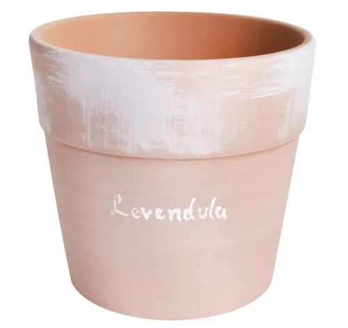 KERÁMIA KASPÓ, VERONA, LEVENDULA FELIRAT, TERRAKOTTA