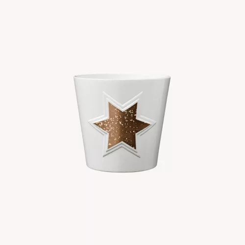 KERÁMIA KASPÓ, MAGIC STARTS, CSILLAG, FEHÉR ÉS COPPER