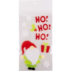 ABLAKZSELÉ TÉLAPÓ AJÁNDÉKKAL, HO HO HO FELIRAT