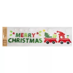 ABLAKZSELÉ MERRY CHRISTMAS FEKIRAT, KARÁCSONYI VONAT