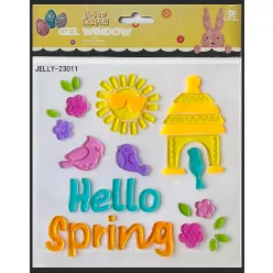   ABLAKZSELÉ, HELLO SPRING FELIRAT, NÍÚL ÉS CSIBE, TALICSKA RÉPÁVAL