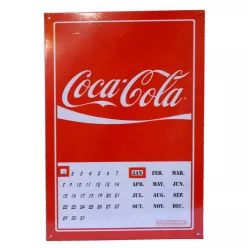 FÉM KALENDÁRIUM COCA-COLA