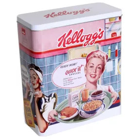 FÉMDOBOZ, TÉGLALAP ALAKÚ, KELLOGG'S