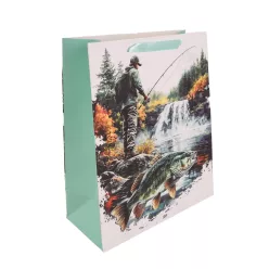 PAPÍRTASAK MATT, HORGÁSZ A FOLYÓNÁL, HAL