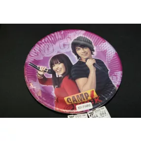 DISNEY PARTY PAPÍR TÁNYÉR, 10 DARABOS, CAMP ROCK