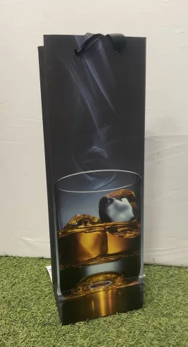 PAPÍRTASAK BOROS MATT, POHÁR WHISKEY JÉGGEL