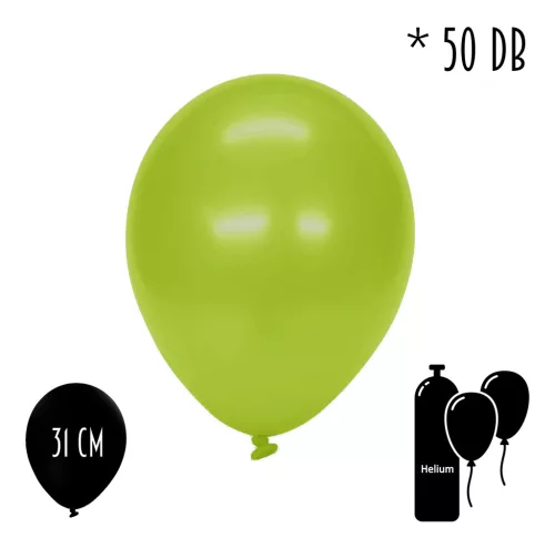 GUMI LUFI SZETT, 50 DARABOS, METÁL LIME ZÖLD