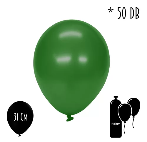 GUMI LUFI SZETT, 50 DARABOS, METÁL SÖTÉTZÖLD