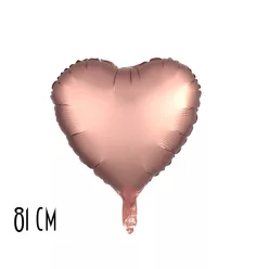 MŰANYAG FÓLIA LUFI, SZÍV ALAKÚ, ROSEGOLD