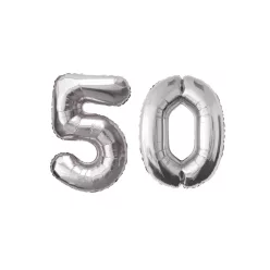 LUFI METÁL, SZÁM, 50-AS, SZETTBEN, MATT EZÜST