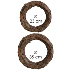 KOSZORÚ, HÁNCS, SZETTBEN, 2 DARABOS, BARNA