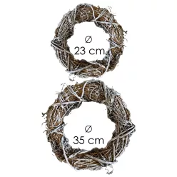 KOSZORÚ, ÁGAS-BOGAS, SZETTBEN, 2 DARABOS, BARNA/FEHÉR