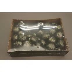 FOAM GOMBA 36 DARABOS  DARABOS GLITTER FEKETÉS