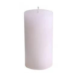 GYERTYA RUSZTIKUS, HENGER, FEHÉR