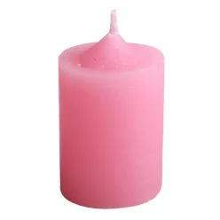 GYERTYA RUSZTIKUS, ADVENTI, PINK