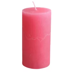 GYERTYA RUSZTIKUS, HENGER, PINK
