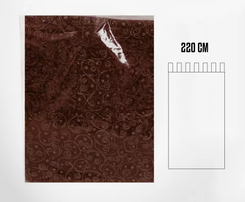 ORGANZA FÜGGÖNY, CSILLÁMOS, BARNA