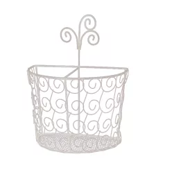 FÉM FÉLKOSÁR  RUSZTIKUS