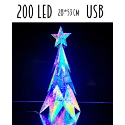 VILÁGÍTÓS FFA 200 DARAB LEDDEL, USB CSATLAKOZÓS